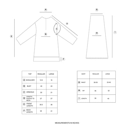 Kakanda Kurung Turangga + FREE Selendang | Baju Kurung Sulam Klasik Raya 2025