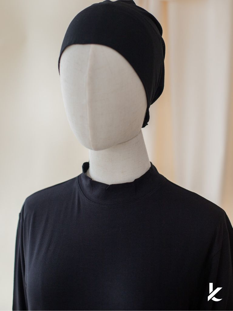 Innerwear Long Dress Sleeve Shirt in Black