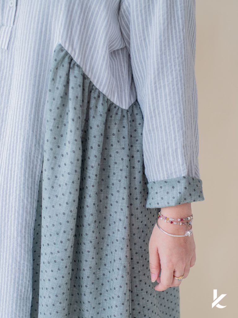 [Kaen.co x Padusi.co] HannaH Kurung Set Abu