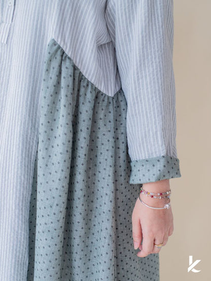 [Kaen.co x Padusi.co] HannaH Kurung Set Abu