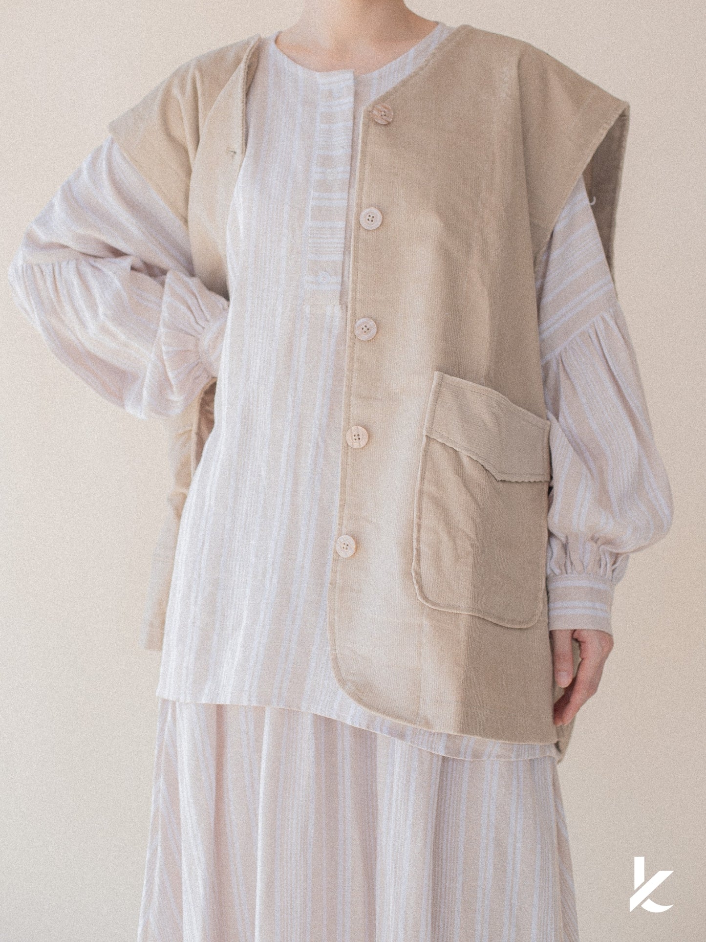 [Kaen.co X Padusi] Odie Vest in Nude