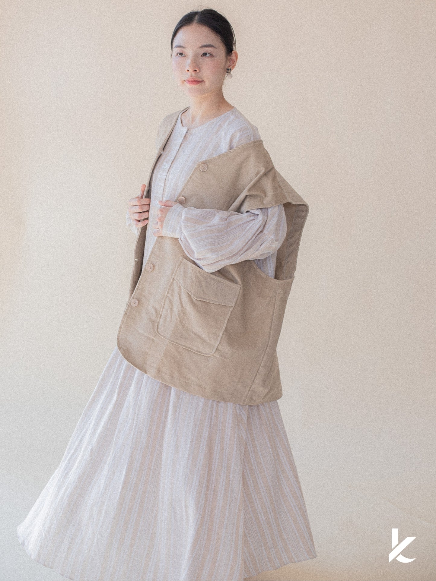 [Kaen.co X Padusi] Odie Vest in Nude