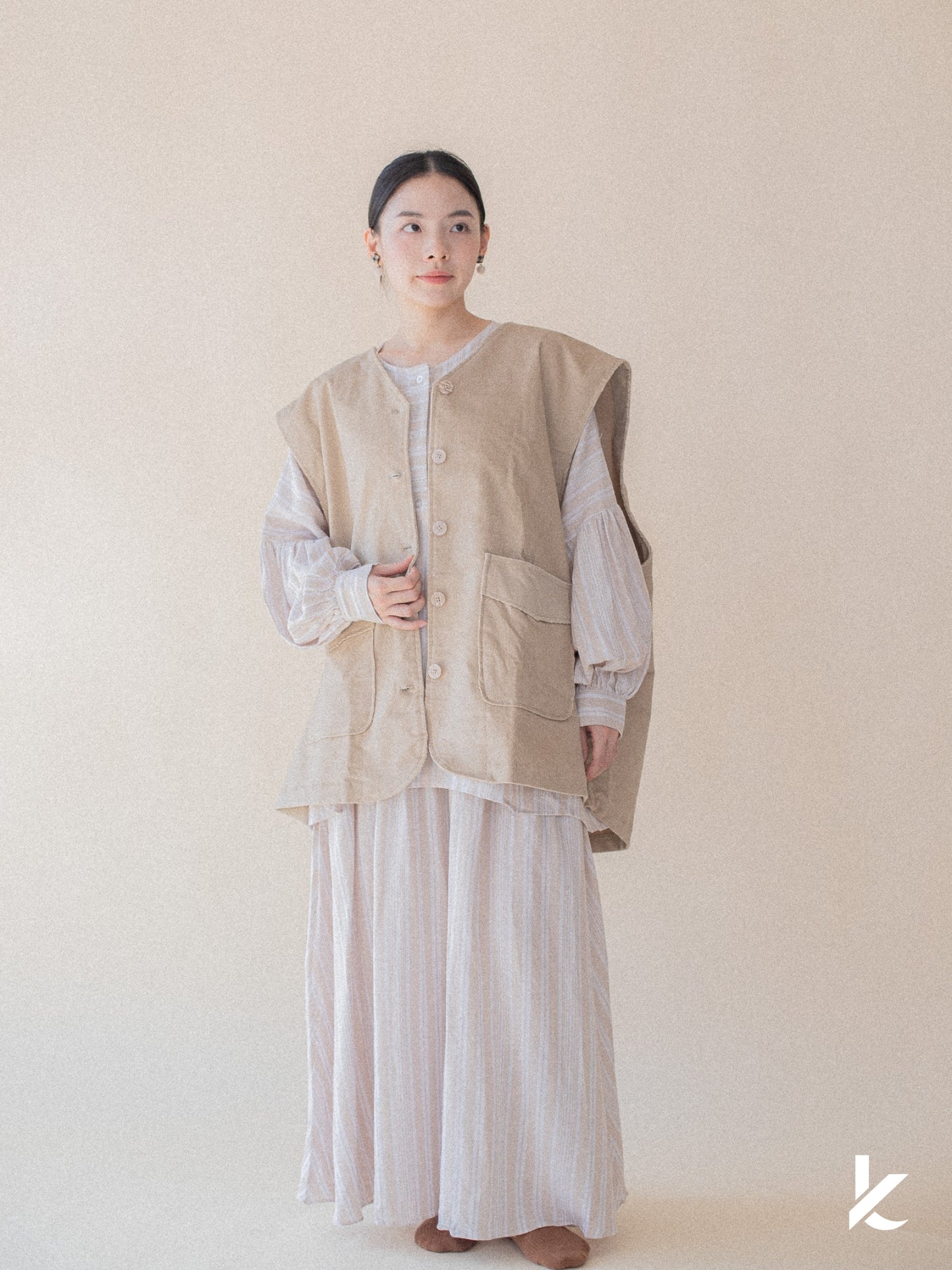 [Kaen.co X Padusi] Odie Vest in Nude
