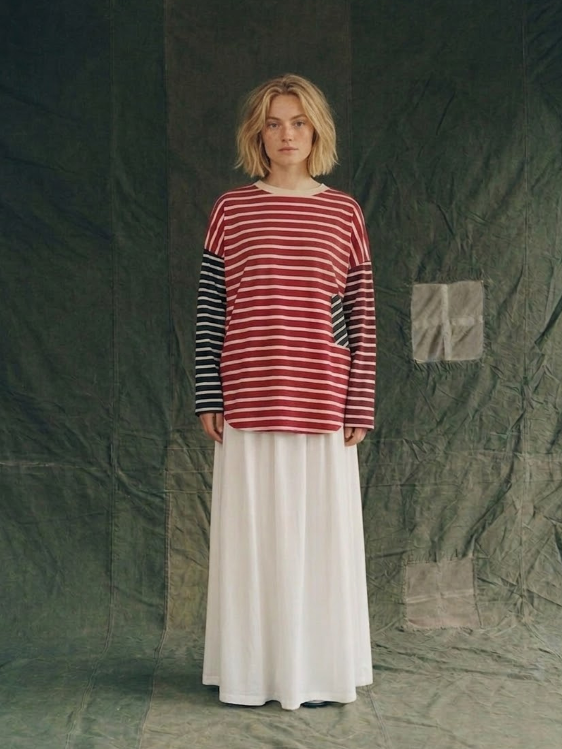 Patchie Tee in Rouge