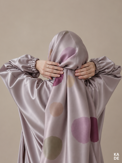 Satin Shawl in Polka