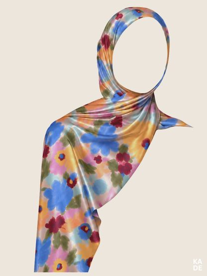 Satin Shawl in Bloom