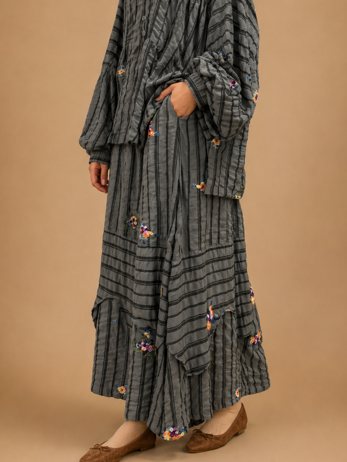 Set Crinkie in Storm Grey