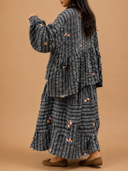 Set Crinkie in Storm Grey
