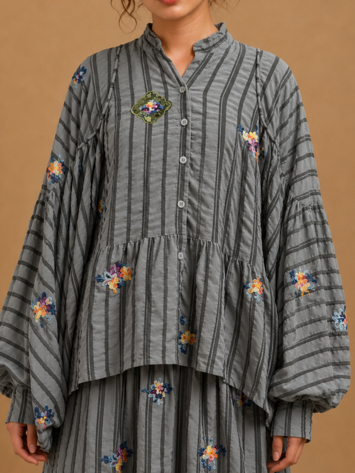 Set Crinkie in Storm Grey
