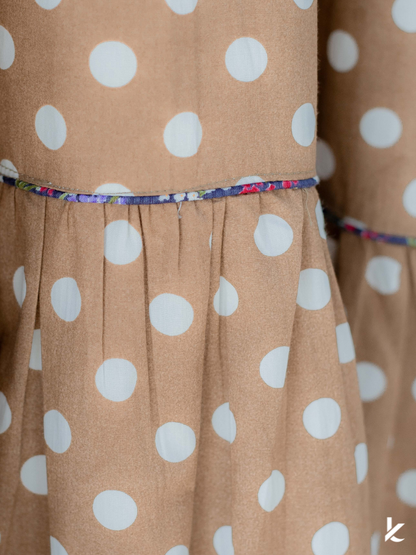 [DRESS ONLY] Ma Cherie Toffee Dot