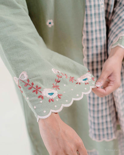 Laima Kurung in Verda | Raya 2026 Klasik Sulam