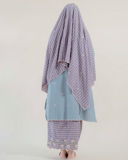 Laima Kurung in Slate | Raya 2026 Klasik Sulam