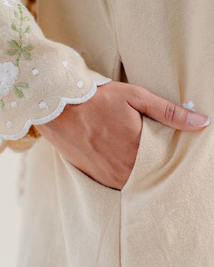 Laima Kurung in Ecru | Raya 2026 Klasik Sulam