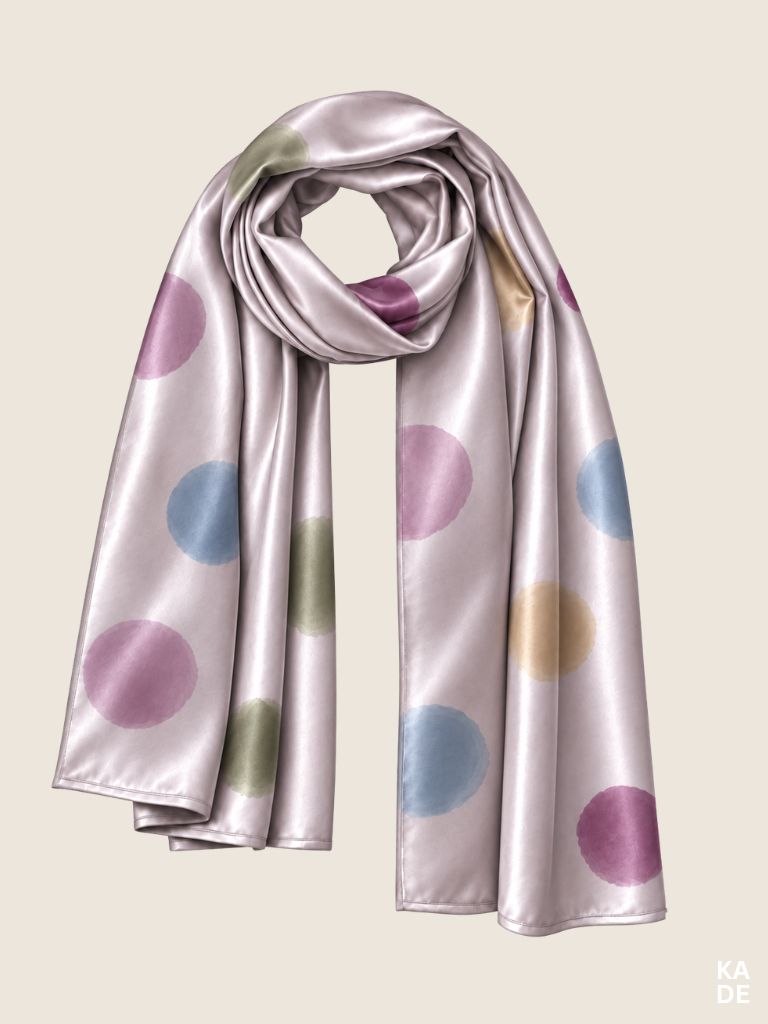 Satin Shawl in Polka