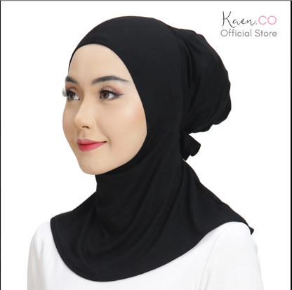 Awra Necktie Black (Adjustable Inner Neck) - Black