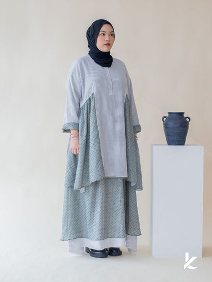 [Kaen.co x Padusi.co] HannaH Kurung Set Abu