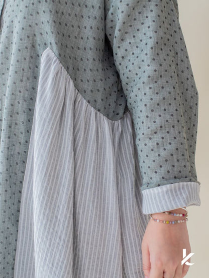 [Kaen.co x Padusi.co] HannaH Kurung Set Abu
